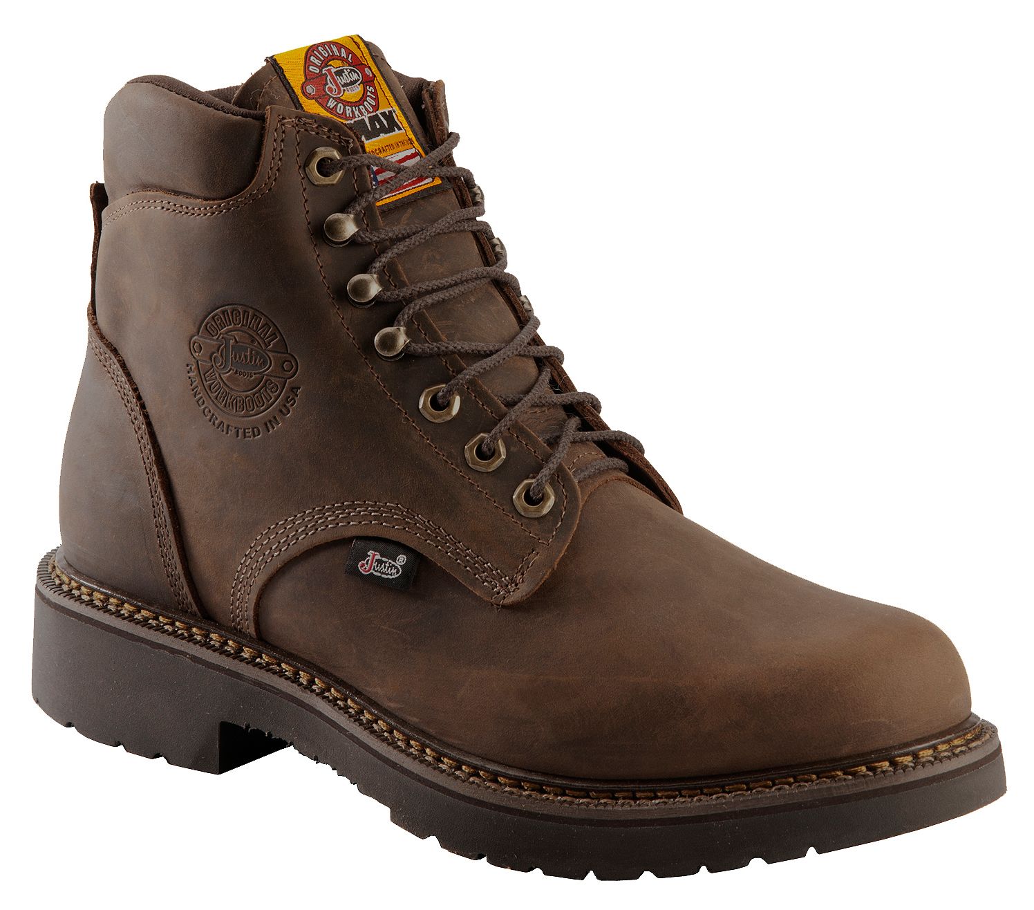 justin 6 lace up boots