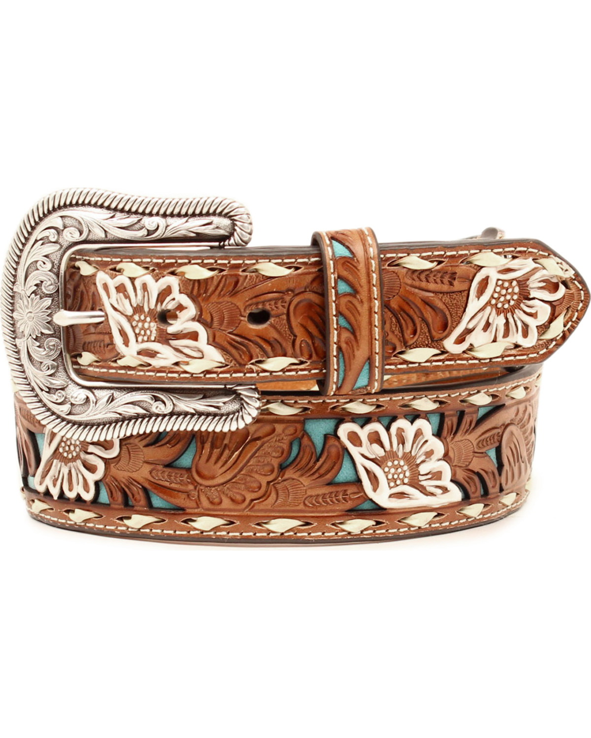 tooled leather belts