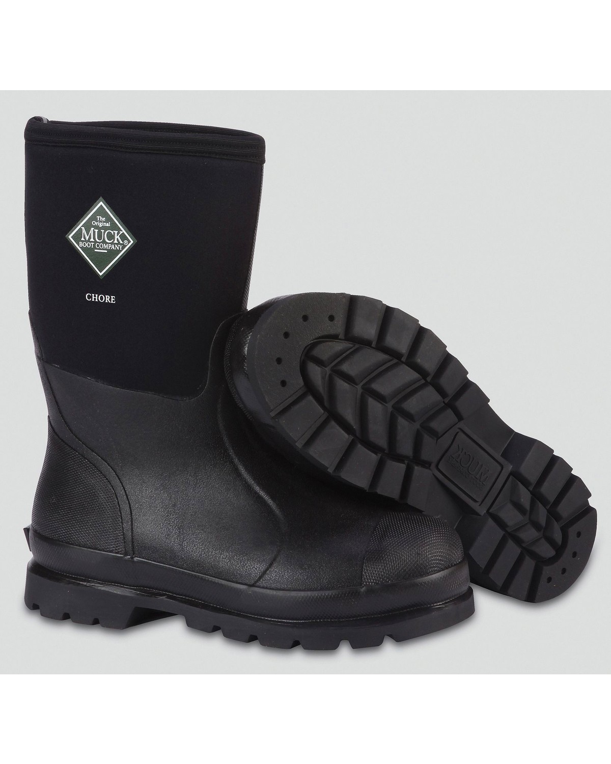 Muck Men/'s Chore All Conditions Steel Toe Work Boots Black