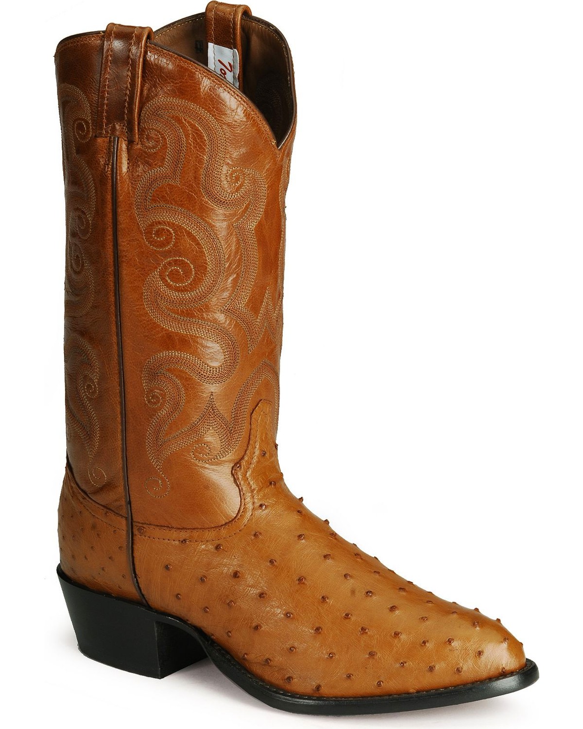 tony lama full quill ostrich round toe