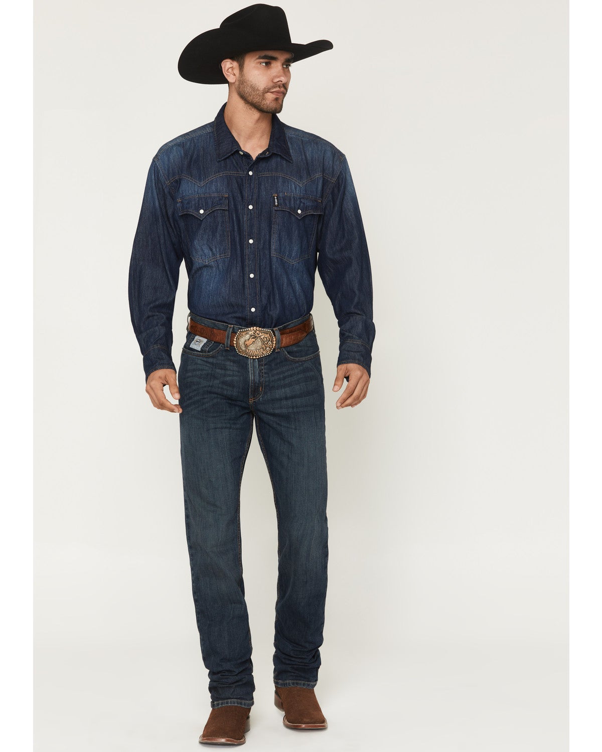 cinch silver label dark wash