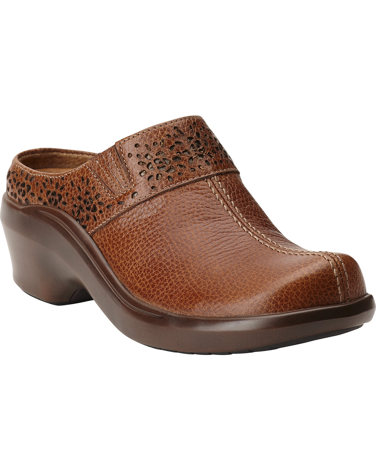 ladies leather mules wide fit
