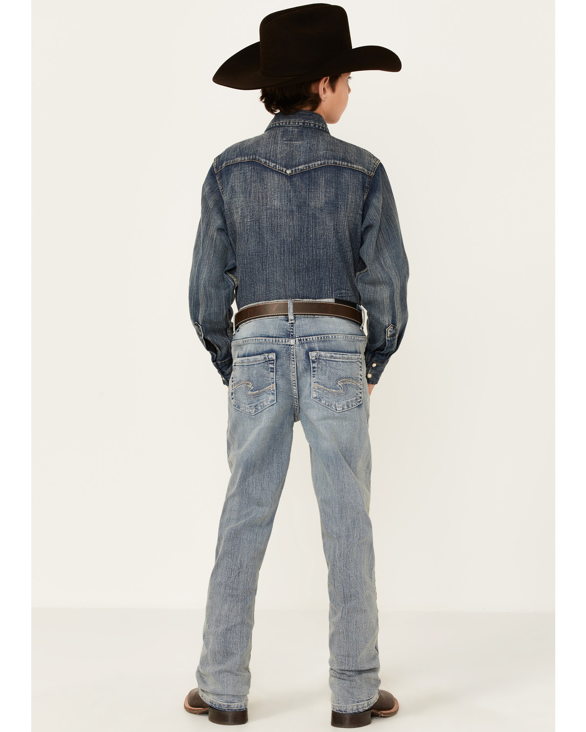 Silver Boys Zane Light Wash Bootcut Jeans Sheplers