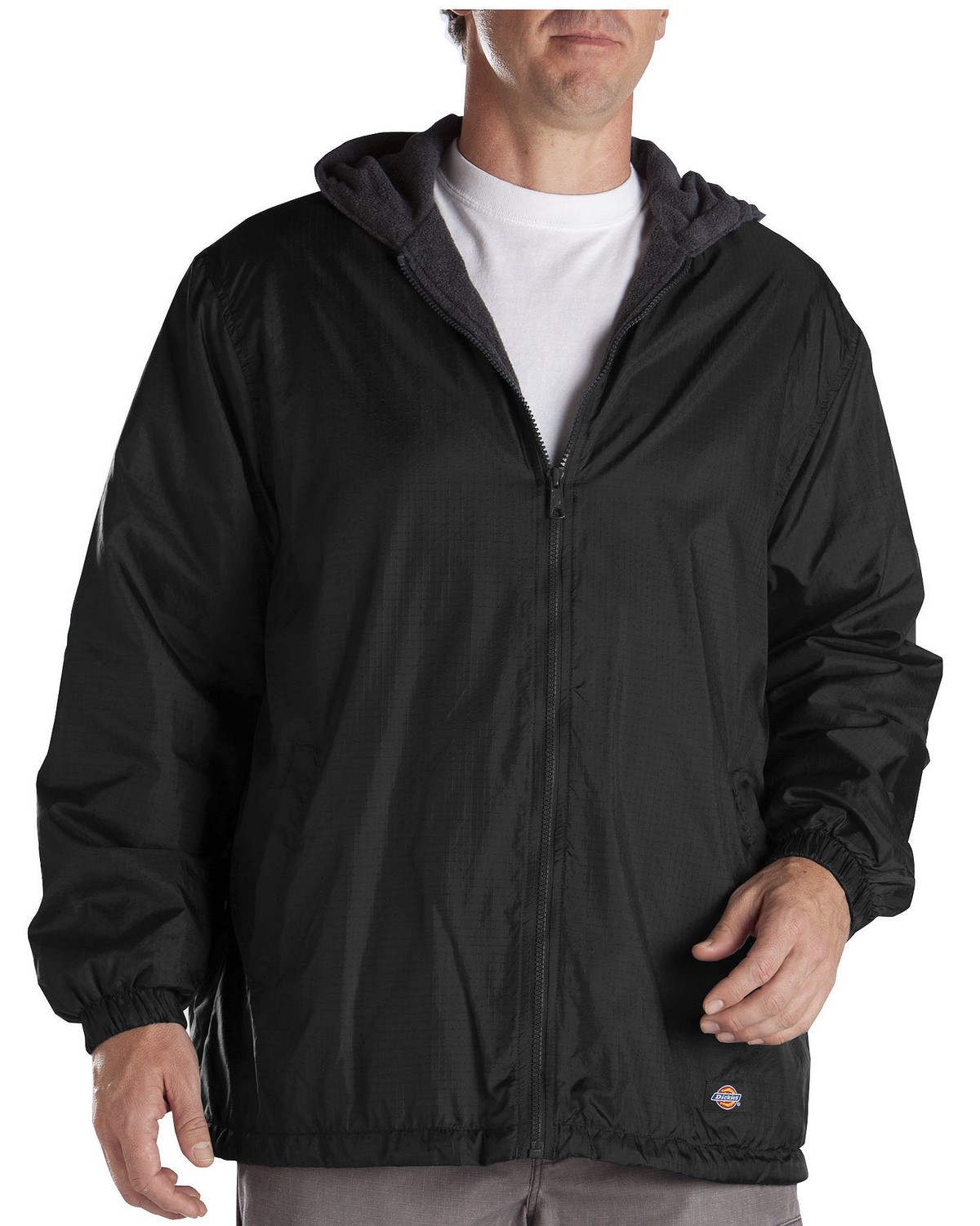 dickies men's fleece pullover with flannel lined hoodie