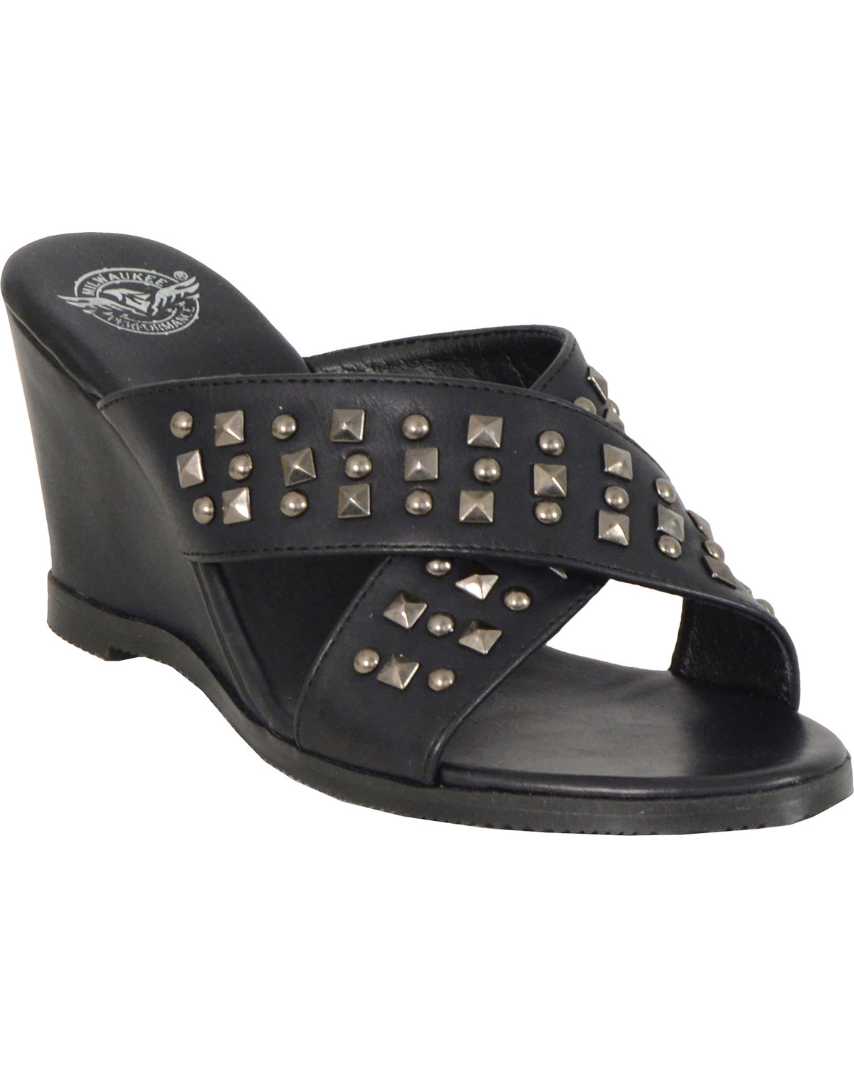 womens black wedges