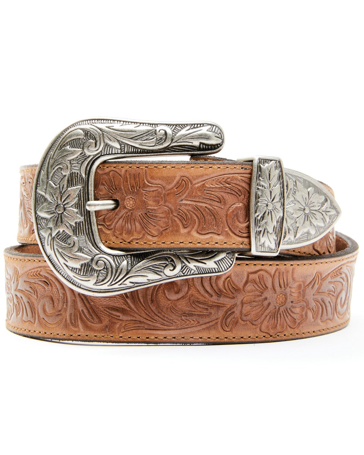 Shyanne Women's 3pc Floral Embossed Buckle Belt Sheplers