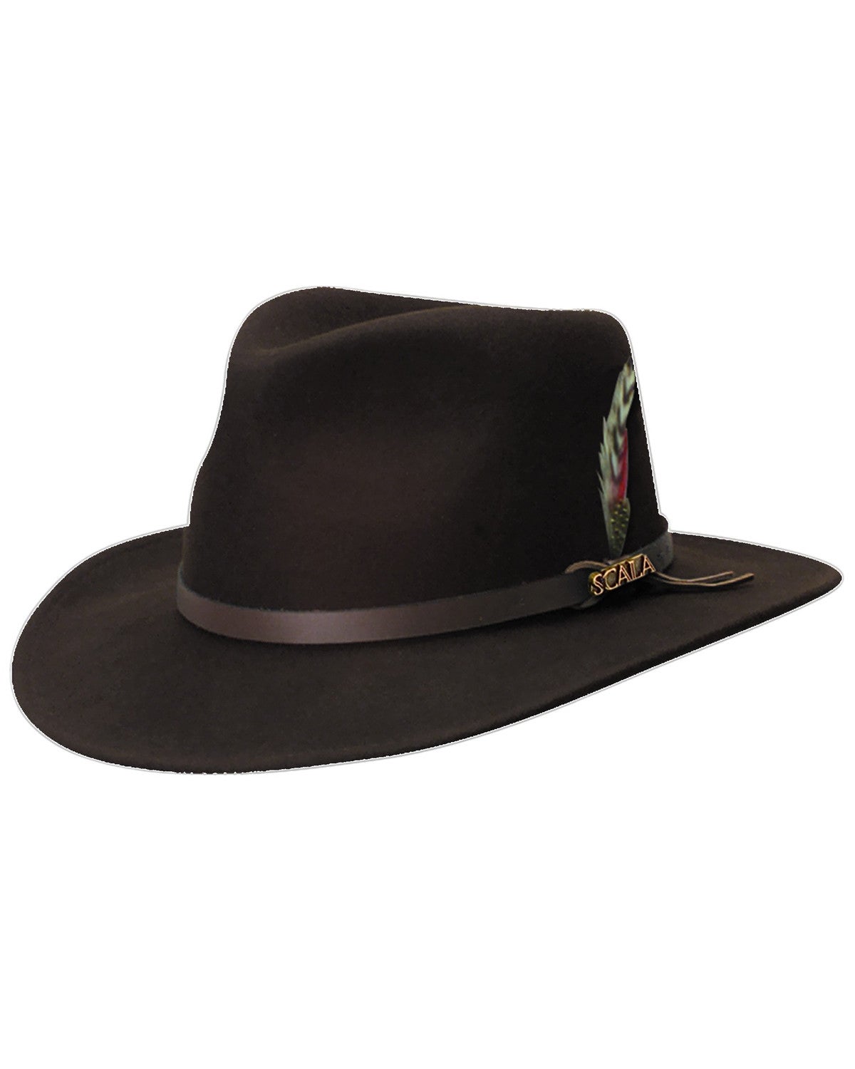 Scala Men's Chocolate Brown Crushable 