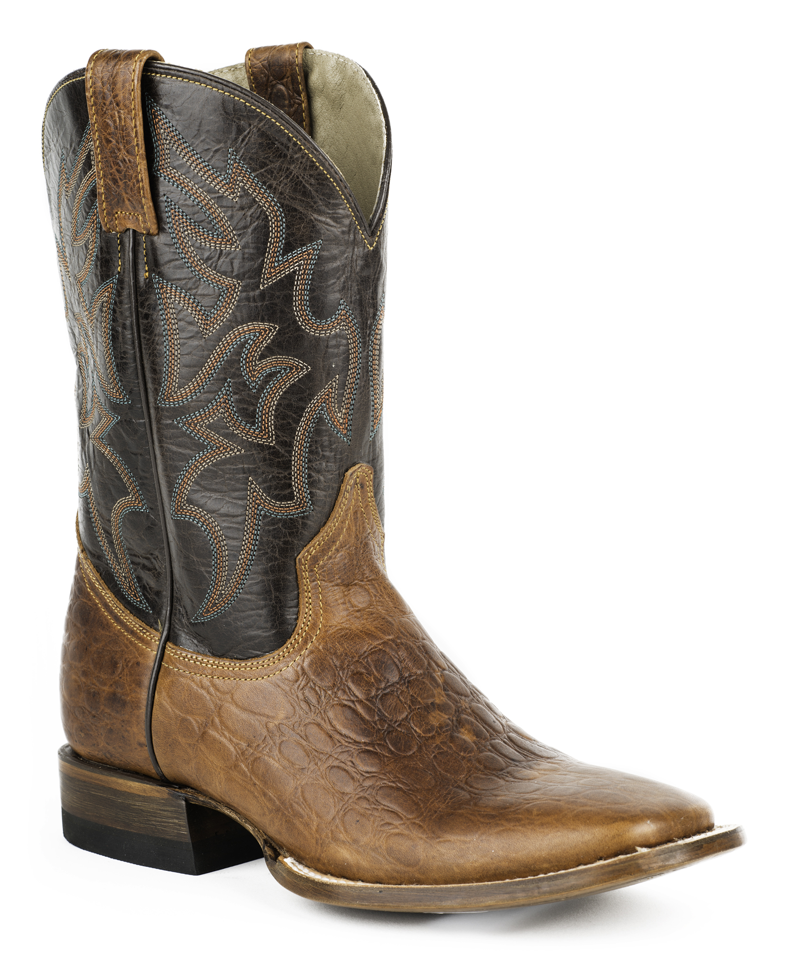 Roper Sea Turtle Print Tall Cowboy Boots - Square Toe | Sheplers