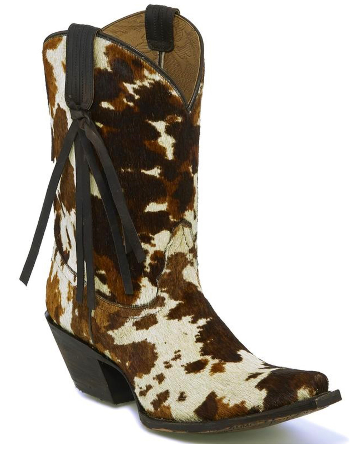 cow print western boots