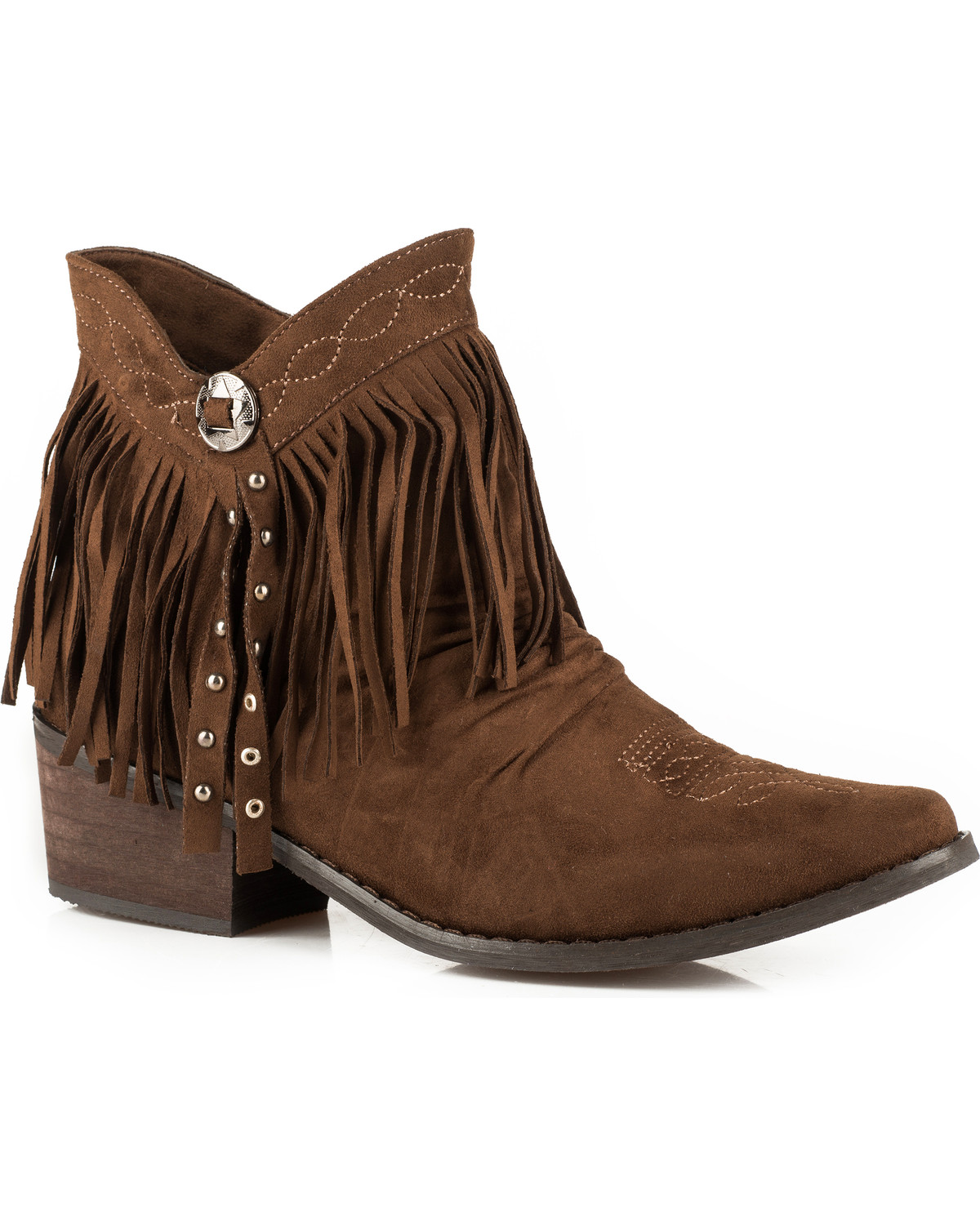 fringe short cowboy boots