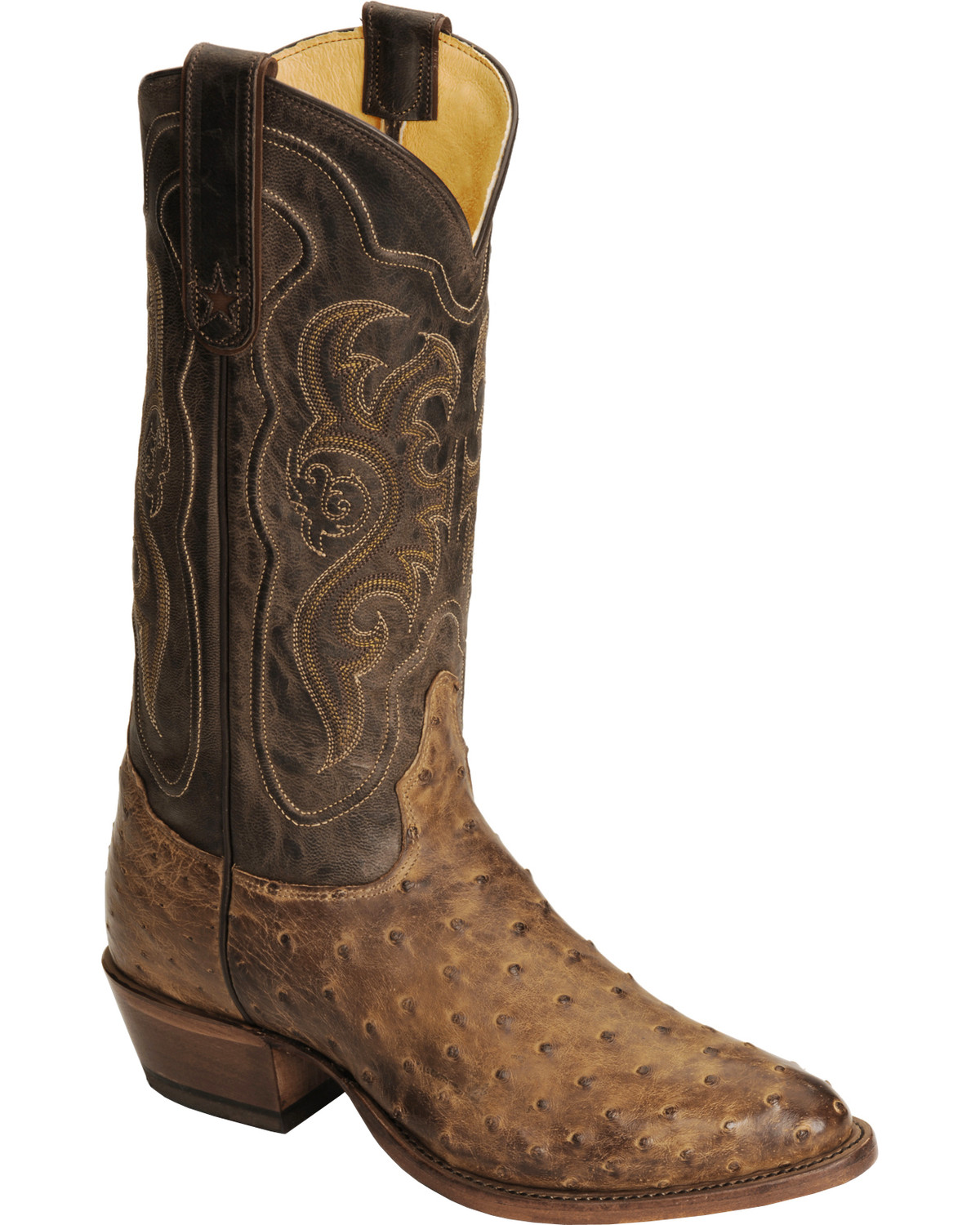 tony lama full quill ostrich boots