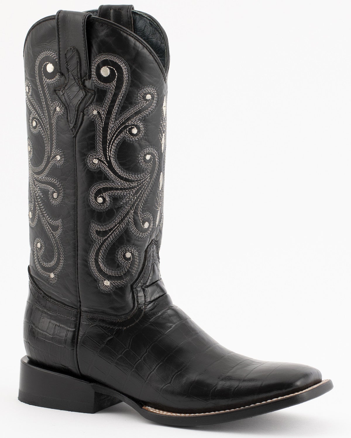 alligator print cowboy boots