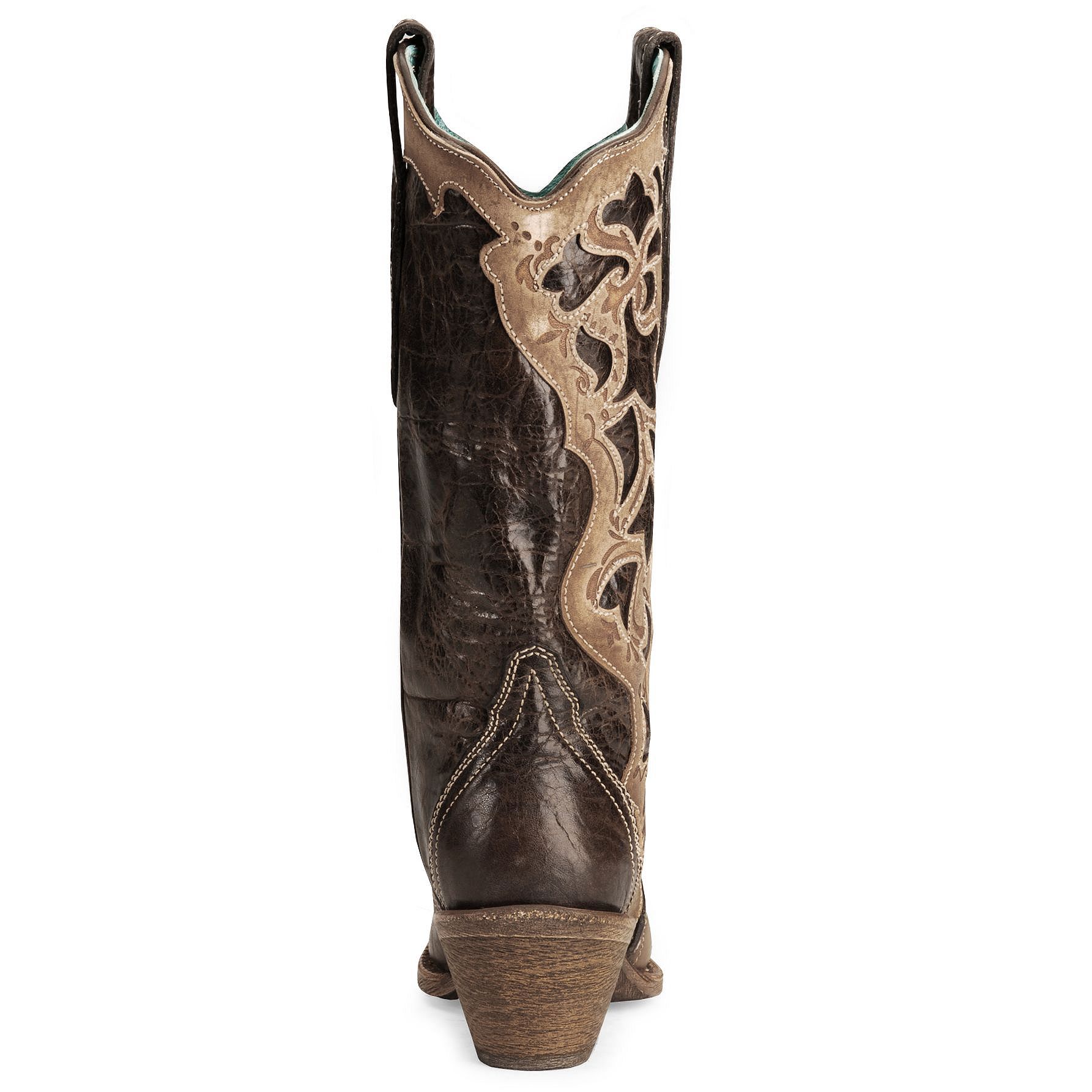 Corral Chocolate Tooled Cowgirl Boot - Pointed Toe | Sheplers