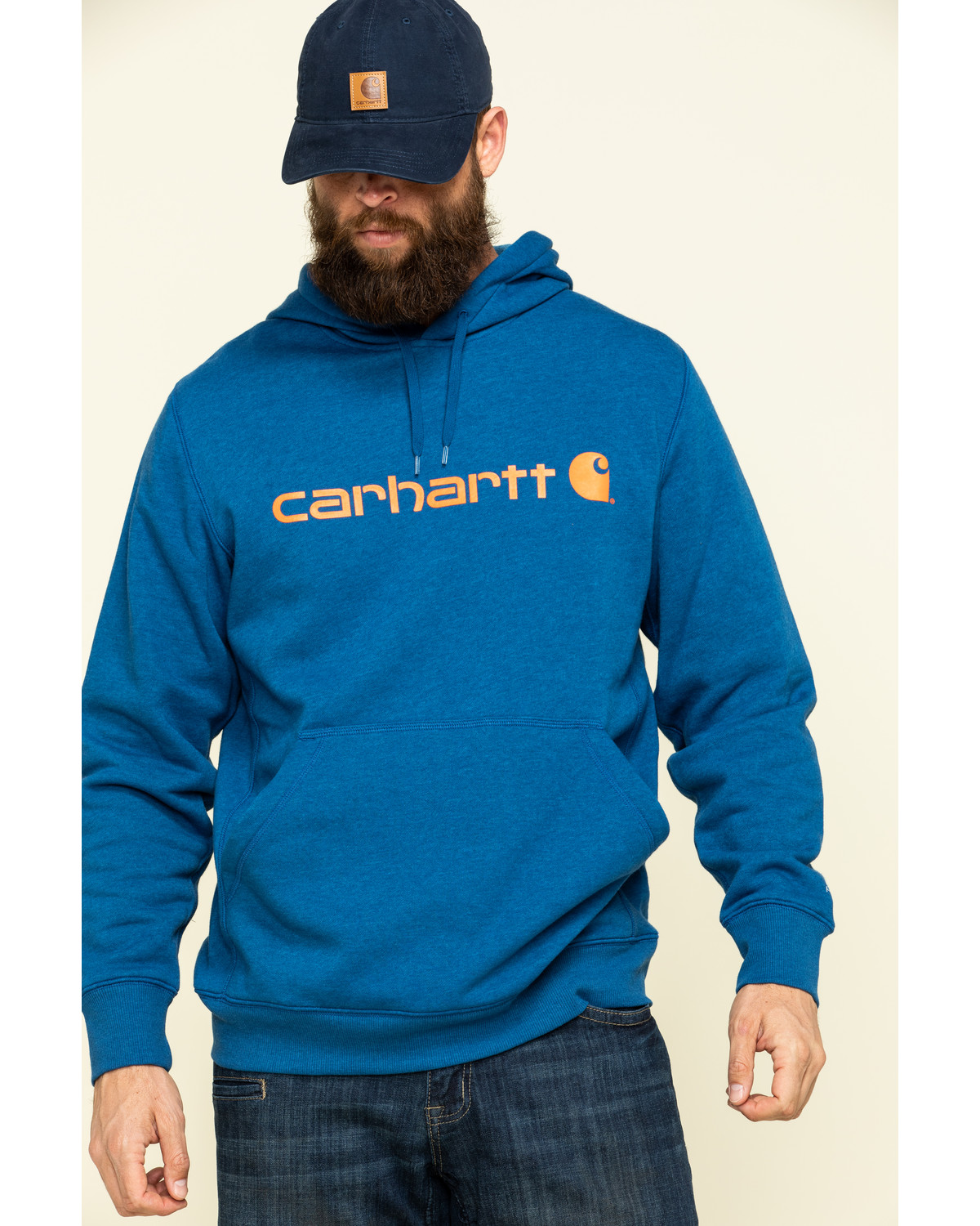 Carhartt men's force delmont sales signature graphic hooded sweatshir