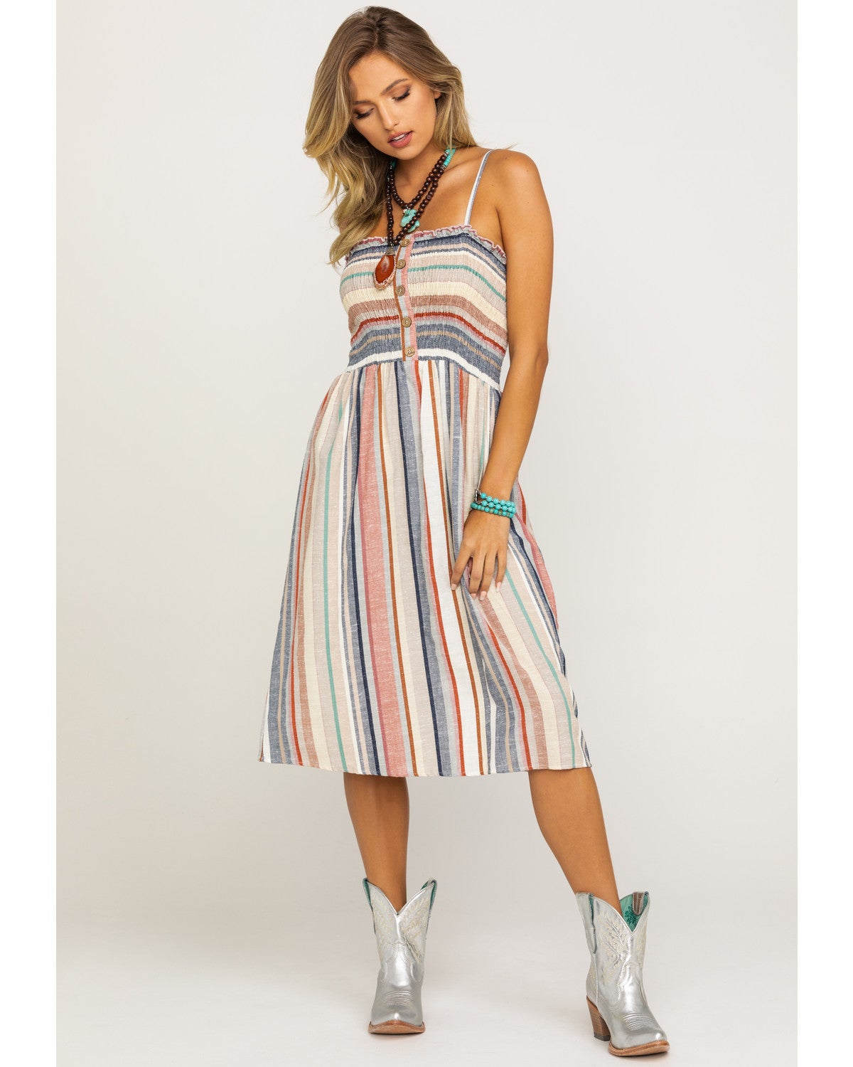 women's smocked sundress