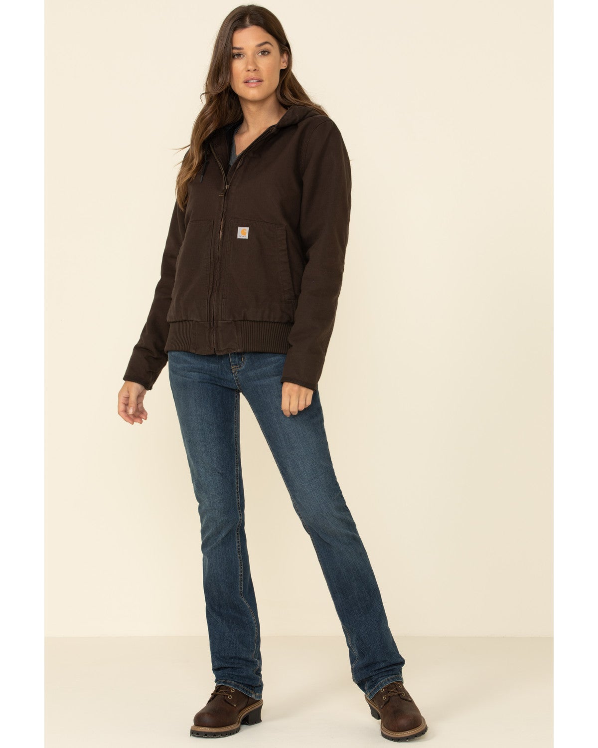 Carhartt Women's Dark Brown Washed Duck Active Jacket Sheplers