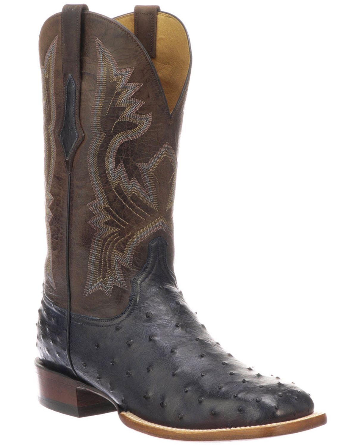 lucchese men's malcolm alligator western boots square toe