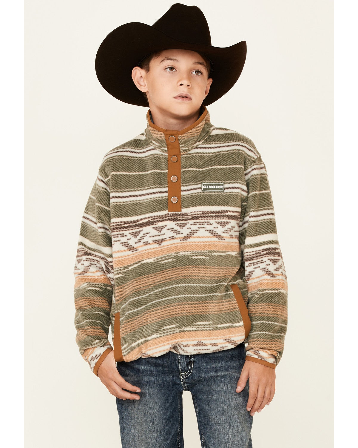 southwestern fleece pullover