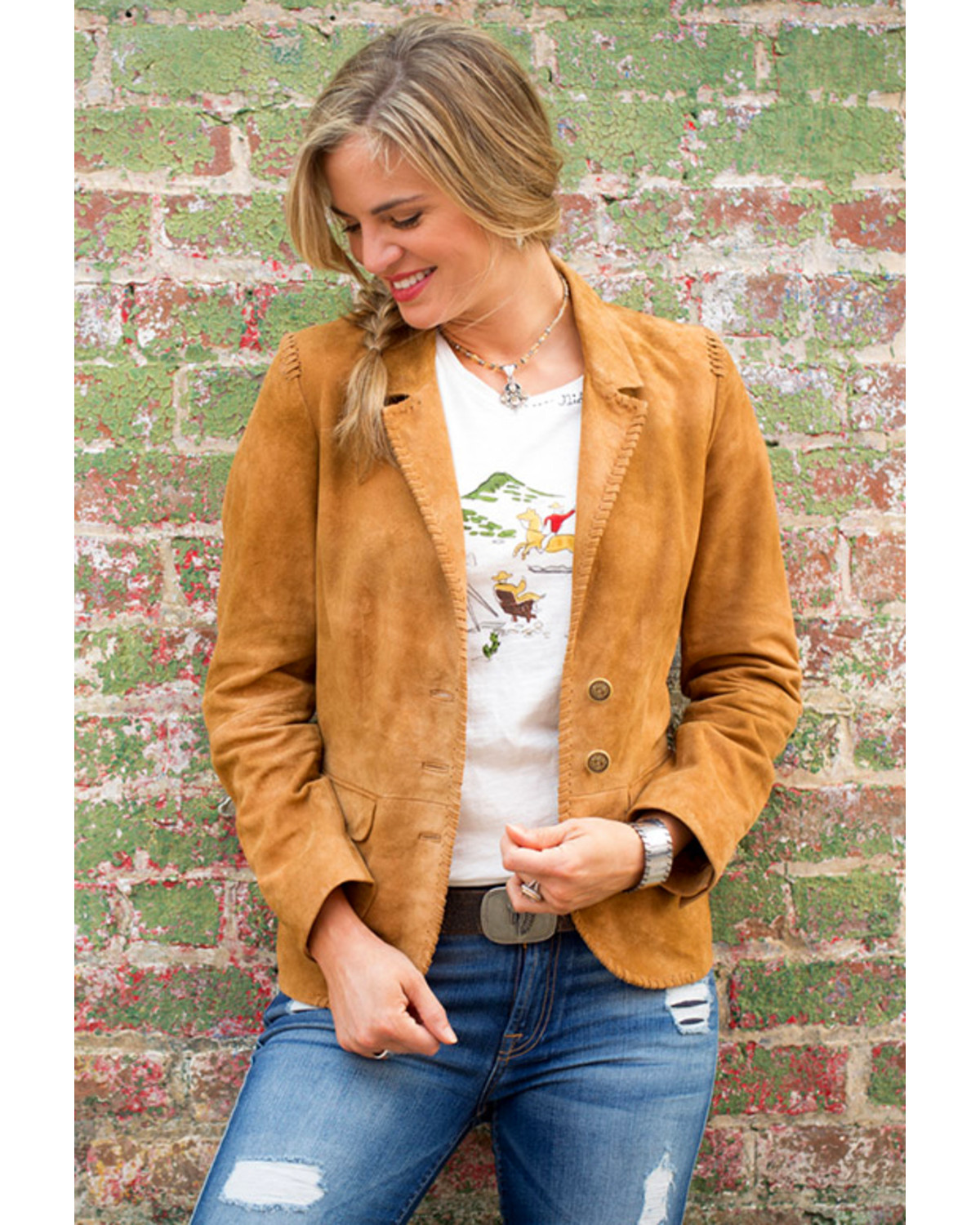 suede blazer womens