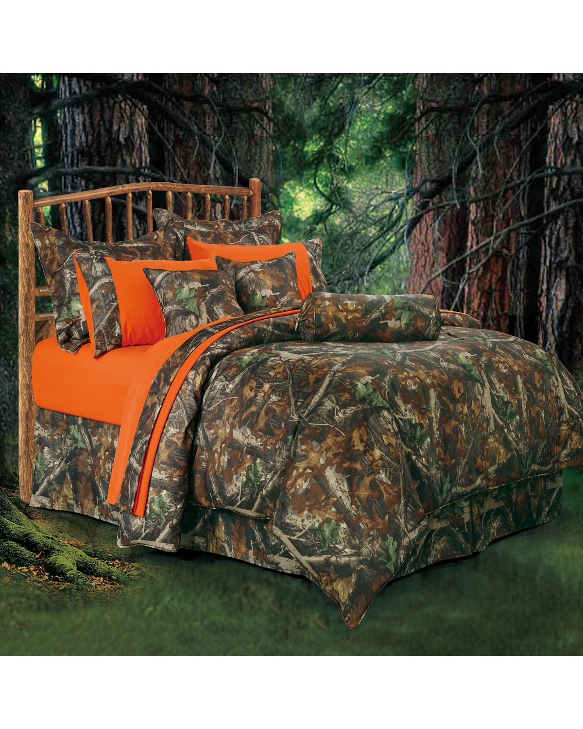 Hiend Accents Realtree Camo Full Size Comforter Set Sheplers