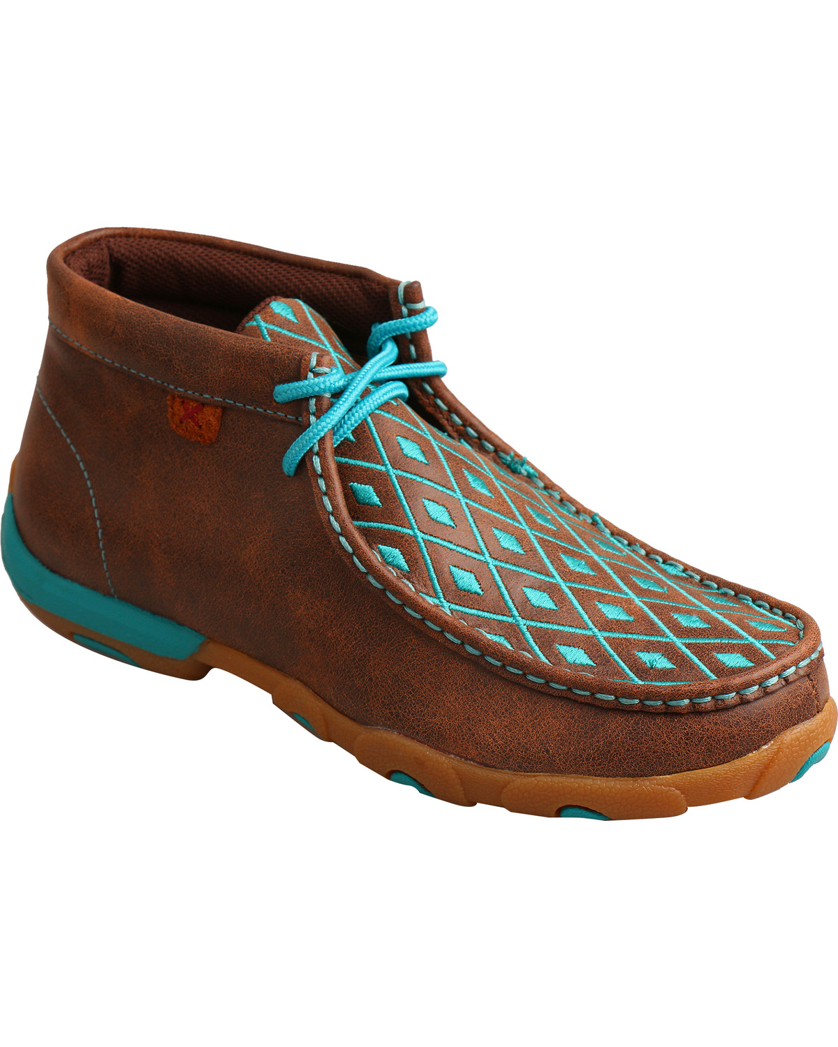 women's twisted x driving mocs turquoise