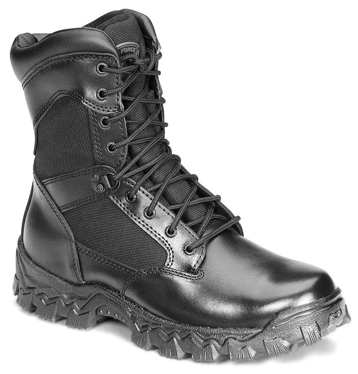 rocky work boots black