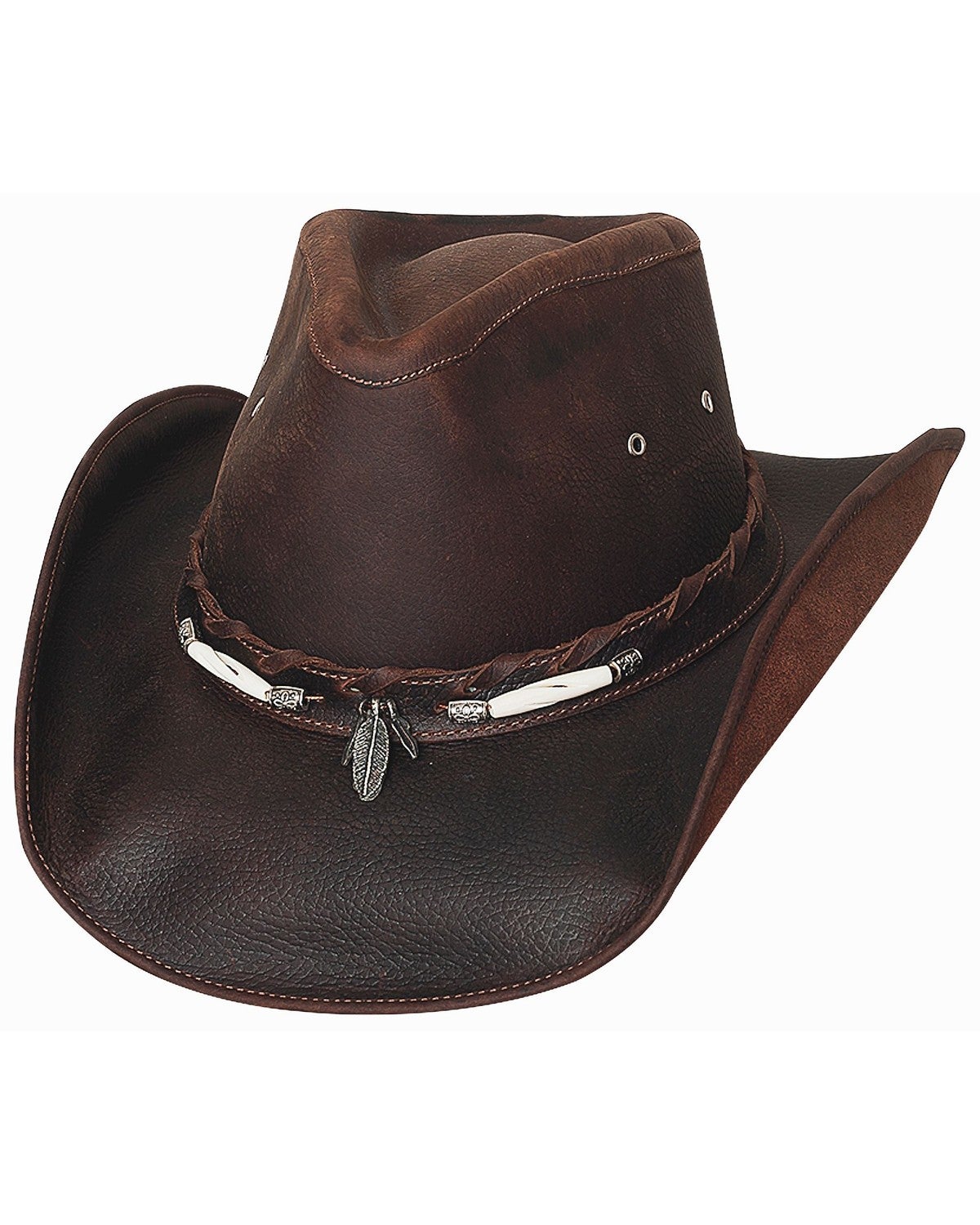 Bullhide Briscoe Leather Cowboy Hat 