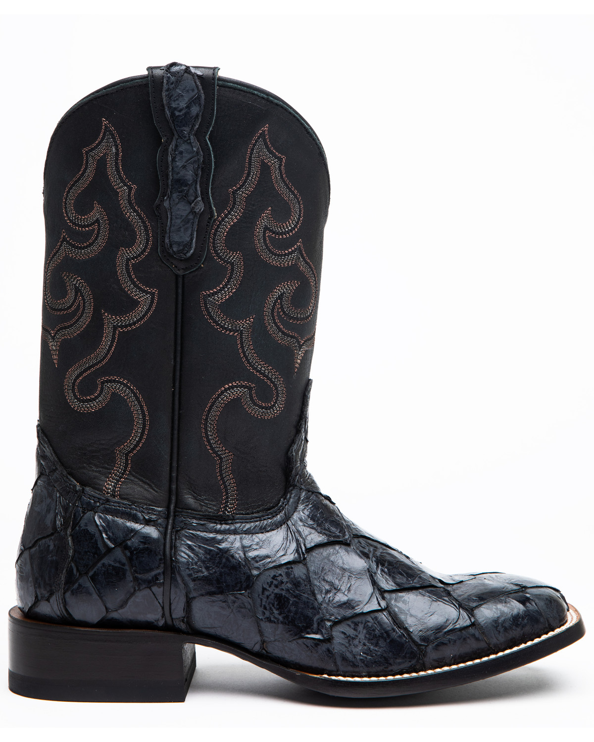 men's black pirarucu boots