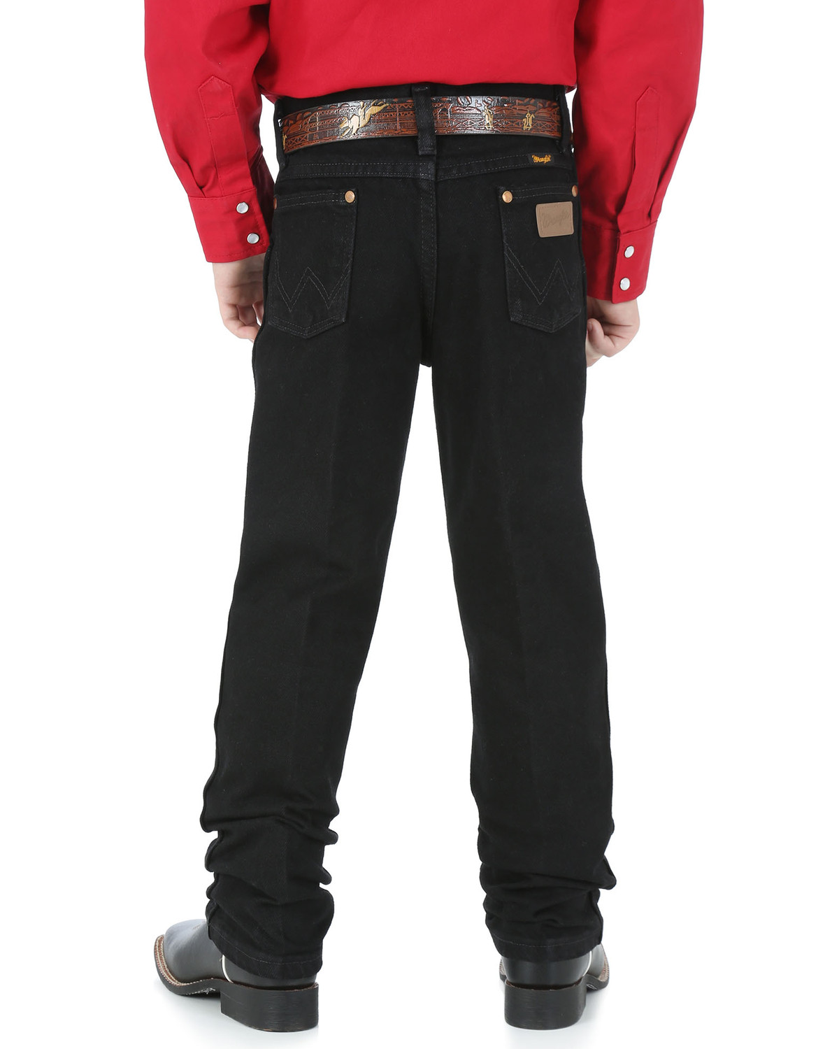 black wrangler cowboy cut jeans