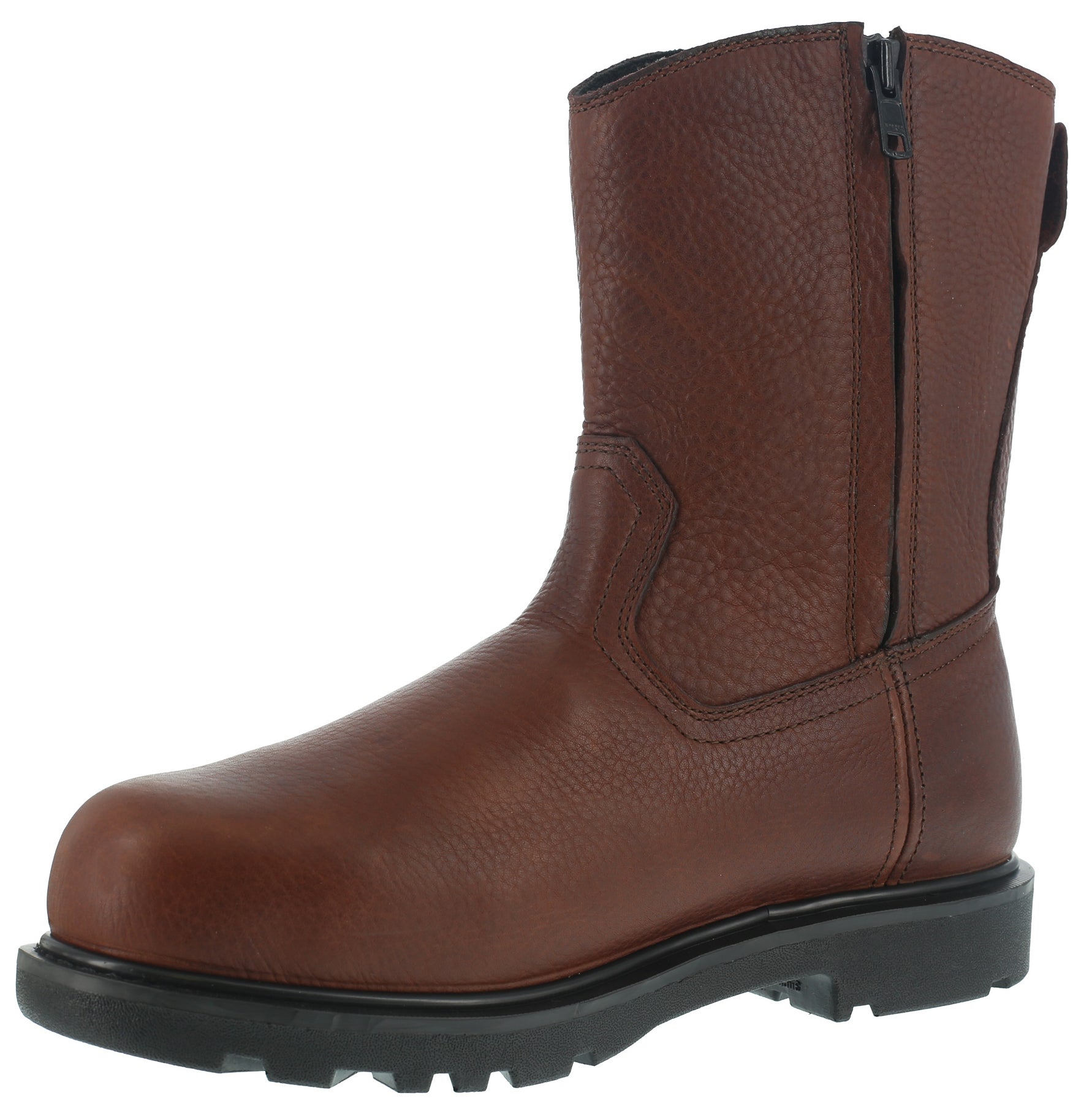 side zip wellington work boots