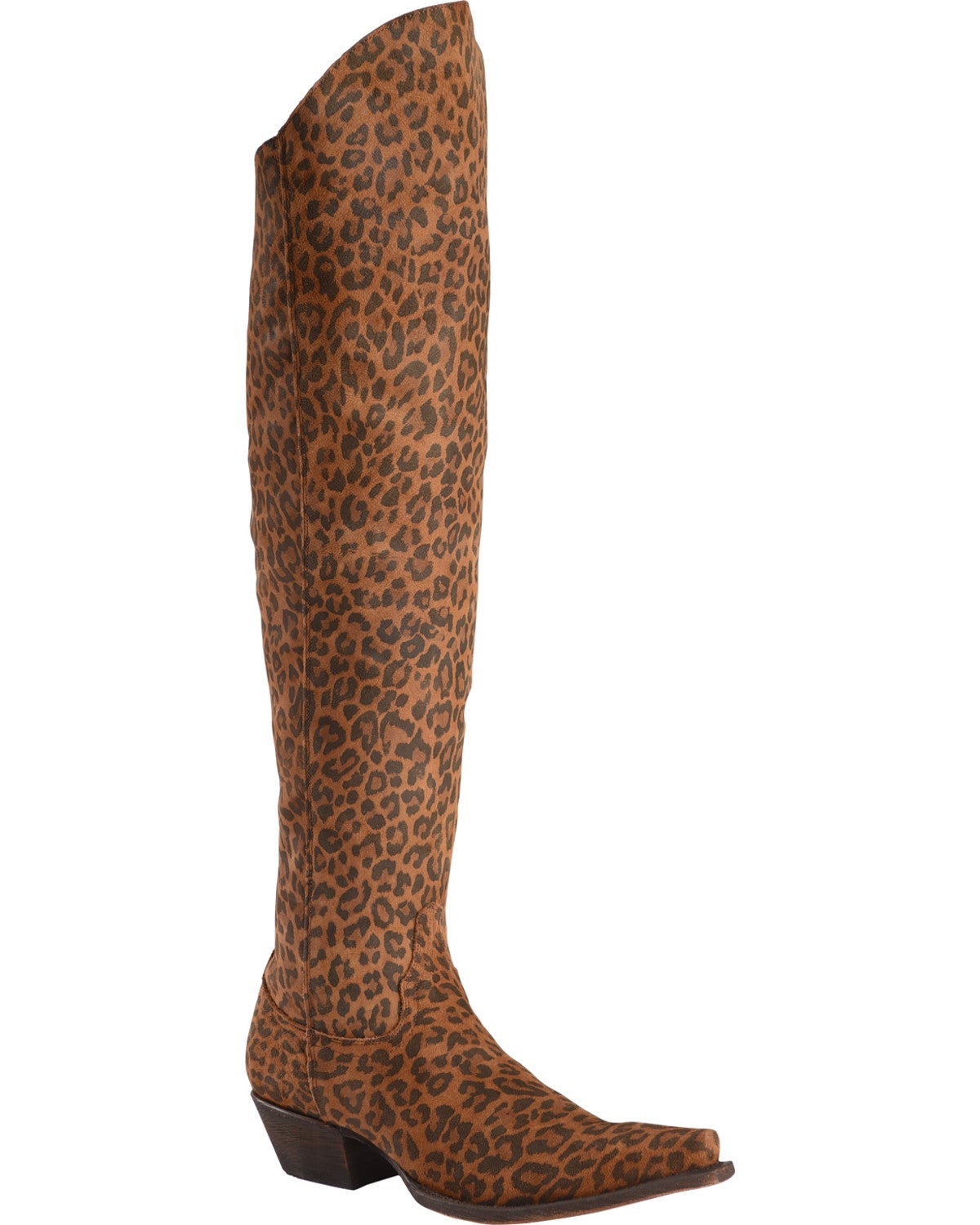 cheetah high boots