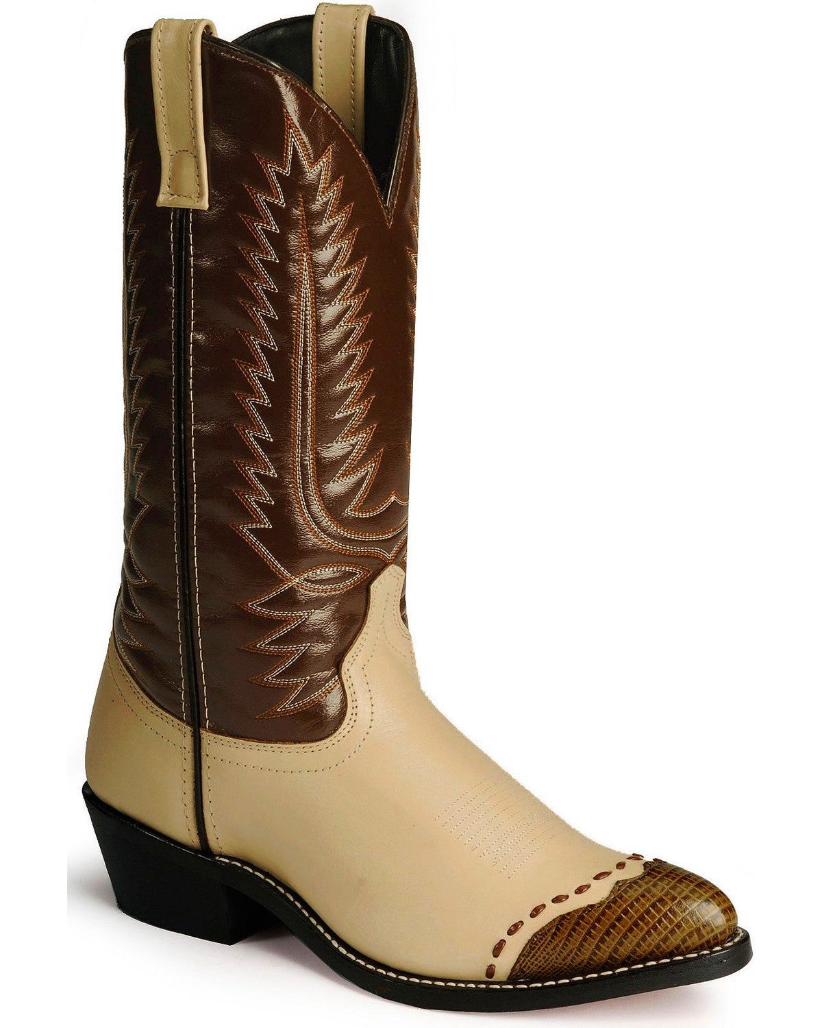 Laredo Lizard Print Wingtip Cowboy Boots Sheplers