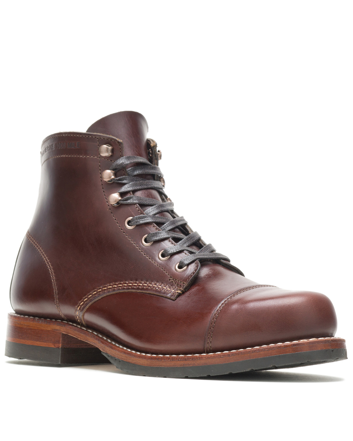 cap toe work boots