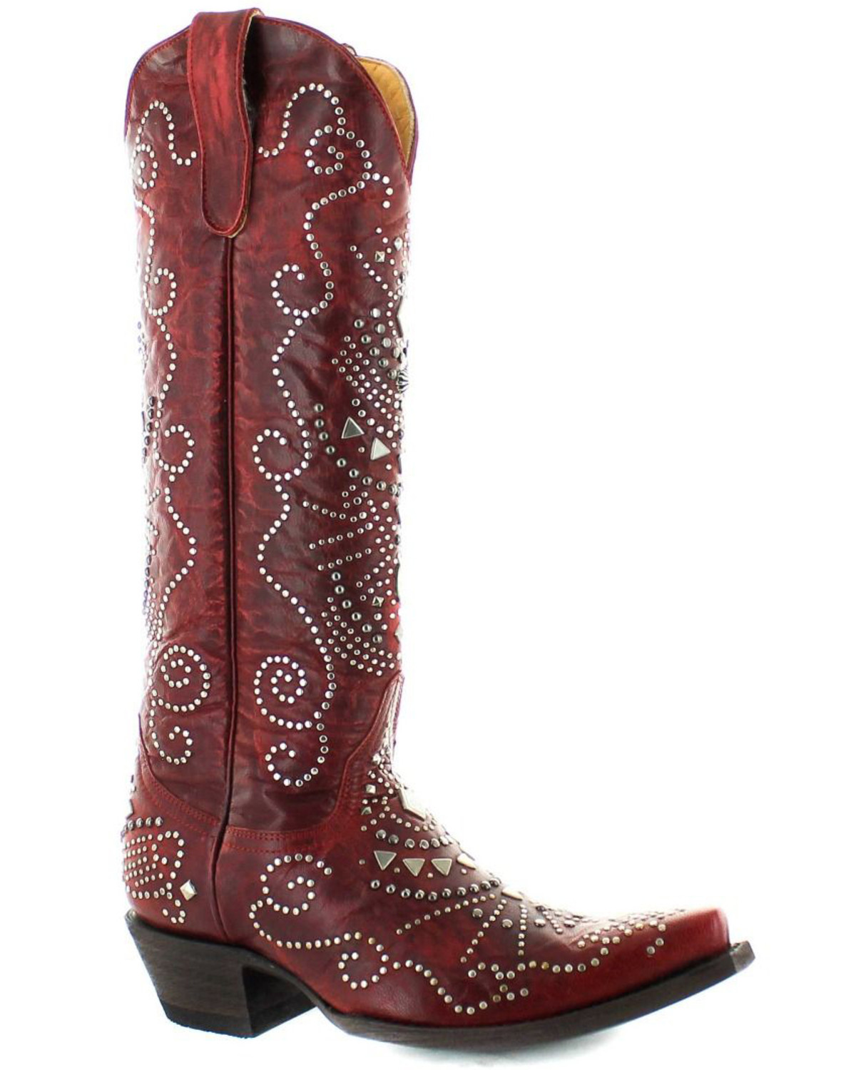 womens red western boots