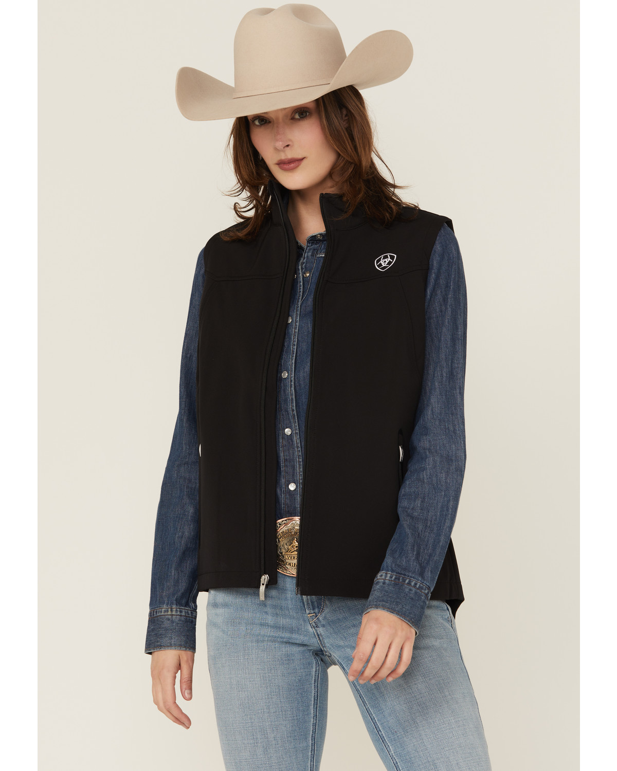 ariat fur vest