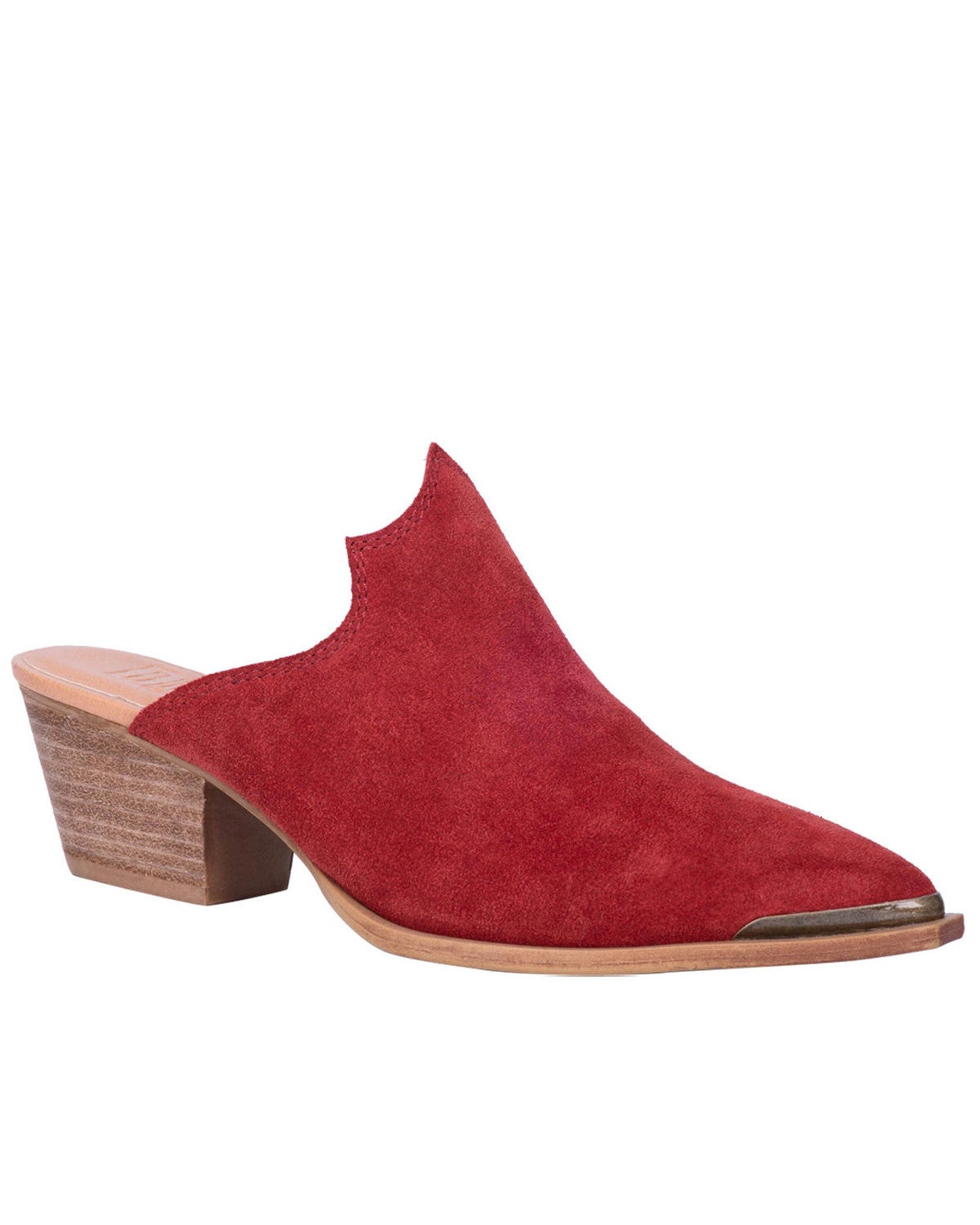 womens red mules