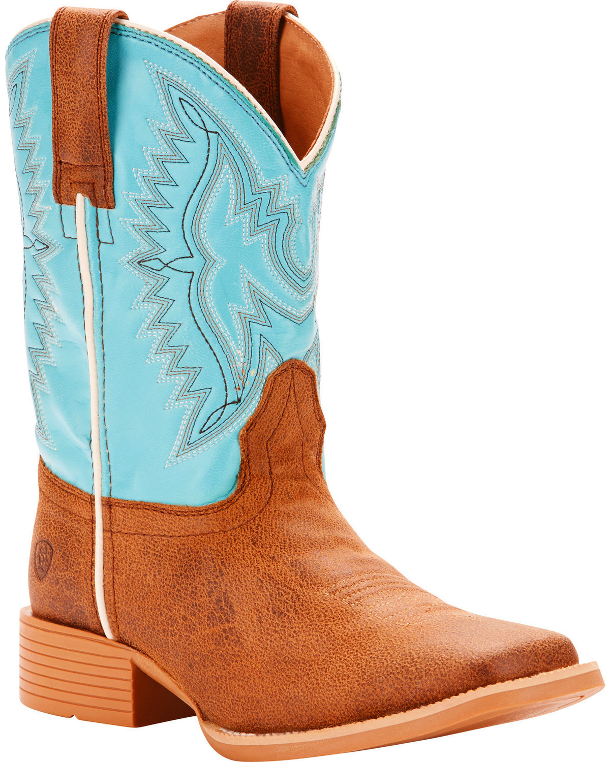 tan square toe cowboy boots