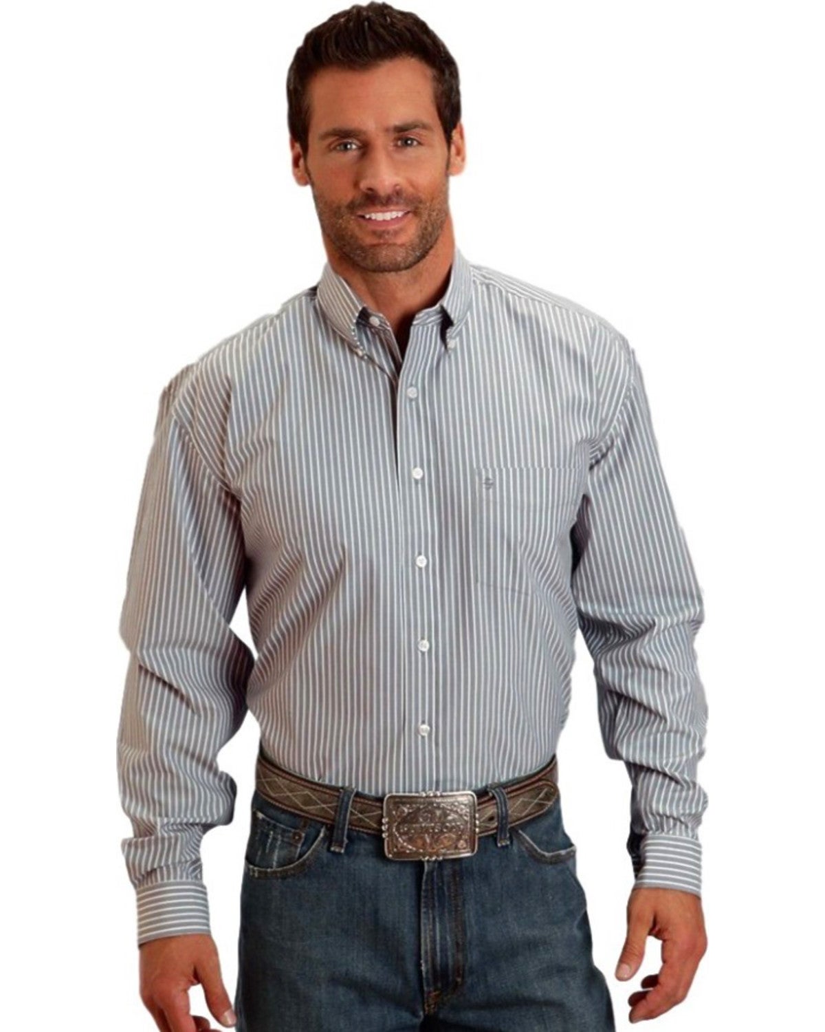 Pocket Striped Long Sleeve Shirt | Sheplers