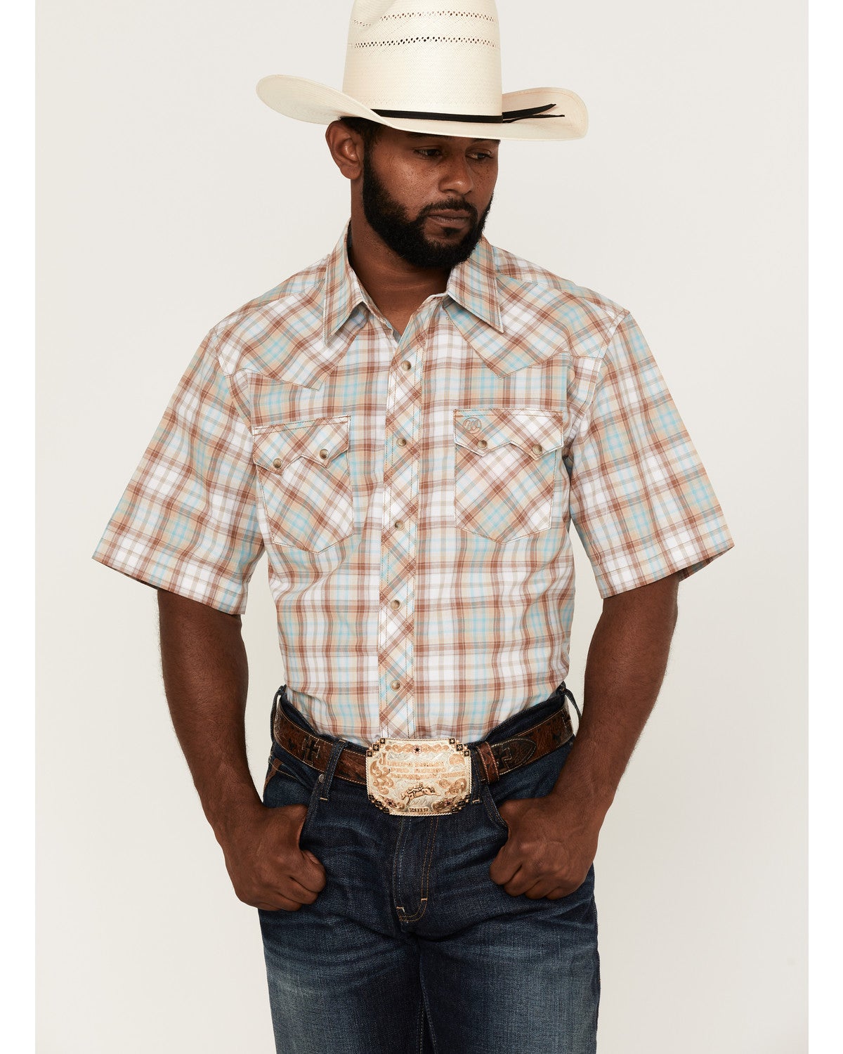 Wrangler Retro Men's Plaid Short Sleeve 