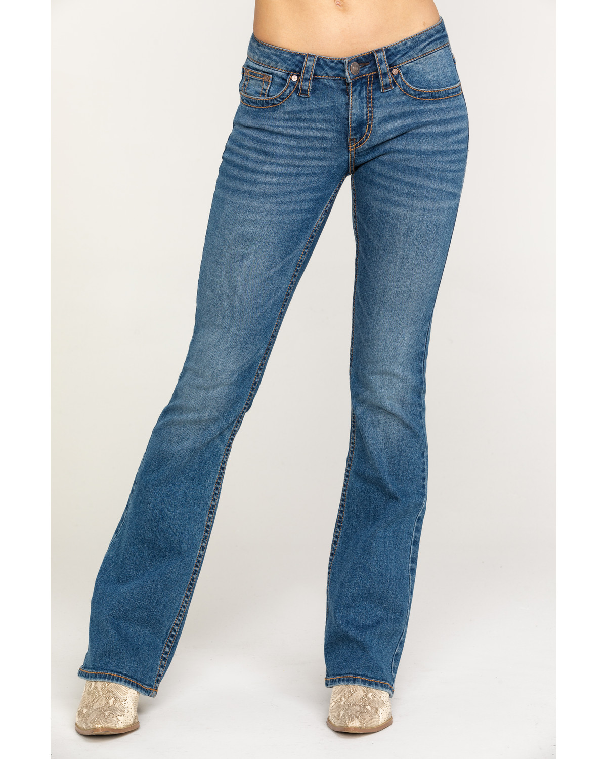 Shyanne Women's Medium 3D Floral Bootcut Jeans | Sheplers