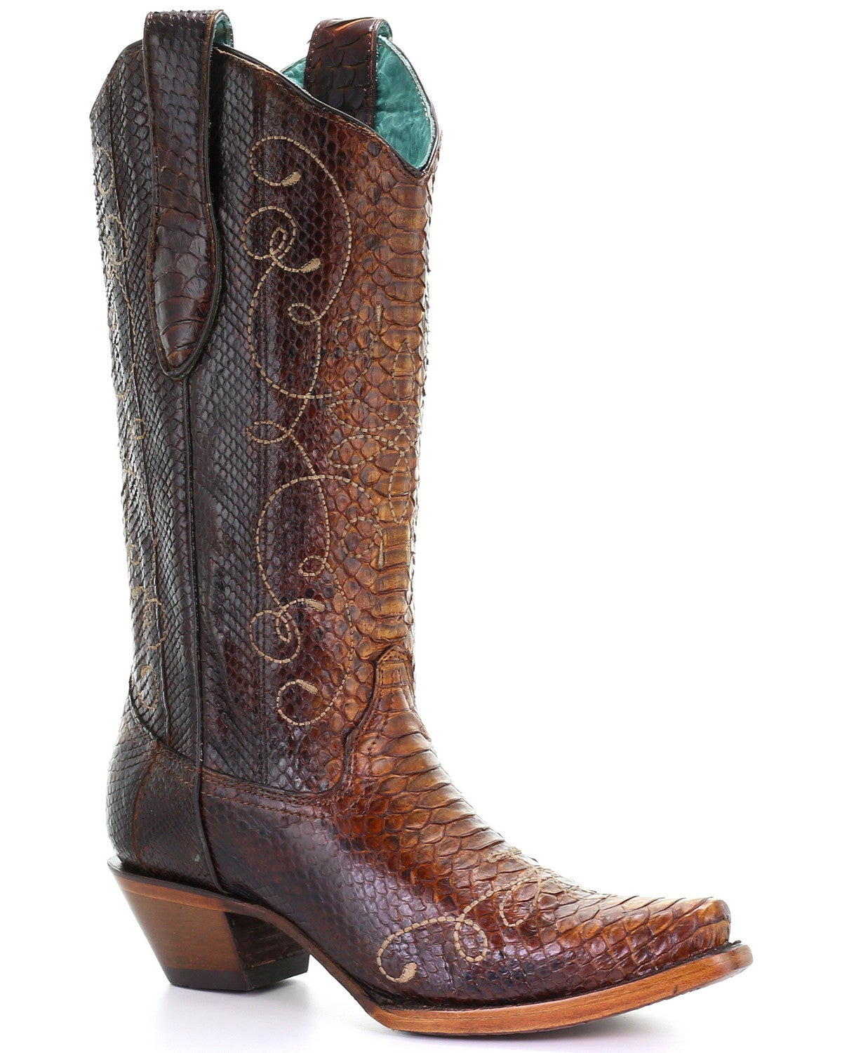 women's exotic western boots