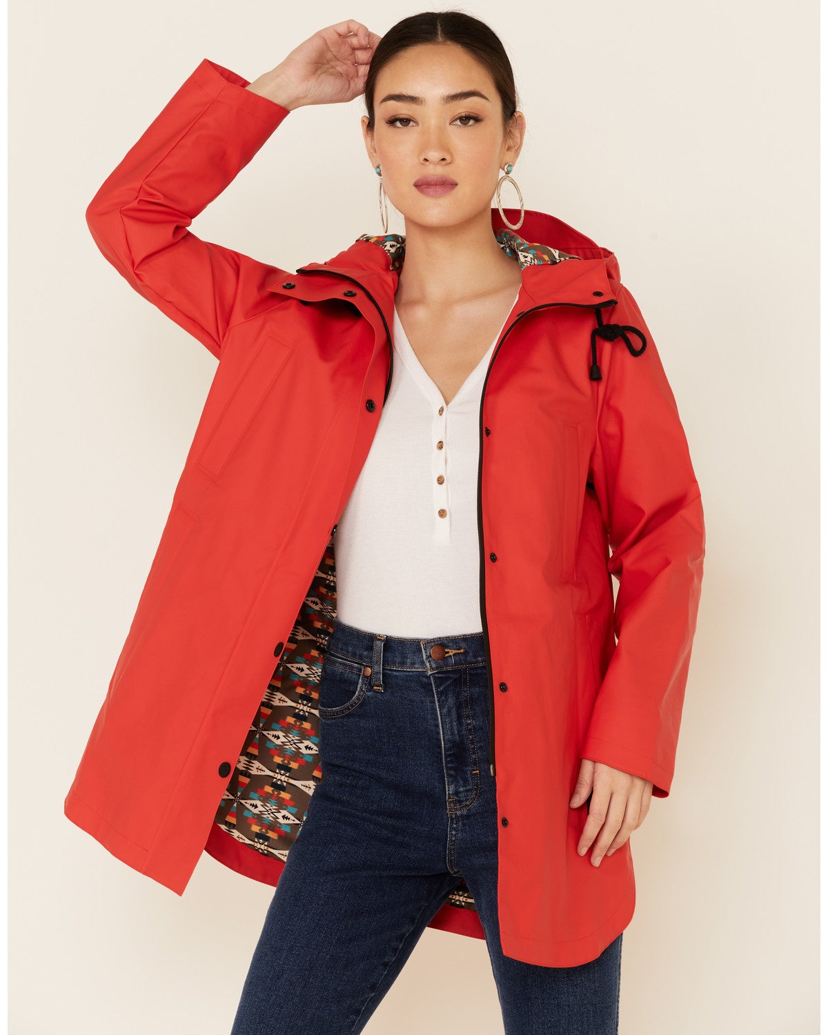 pendleton hooded raincoat