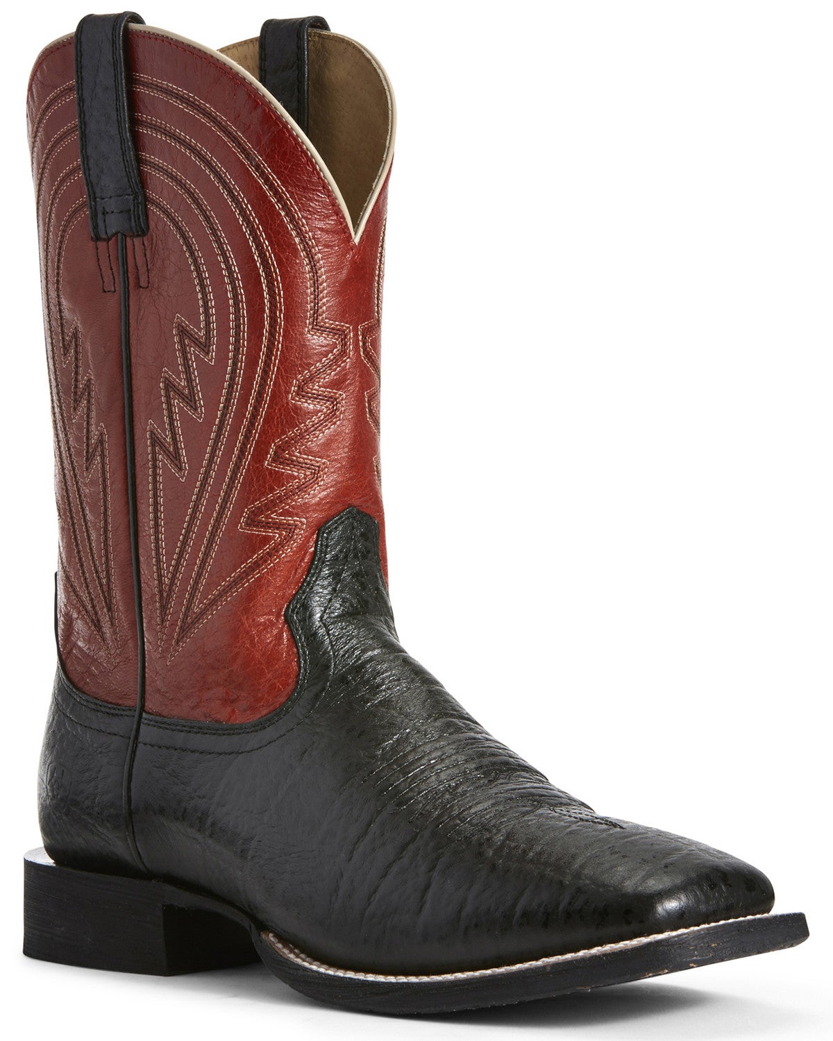 ariat square toe black boots