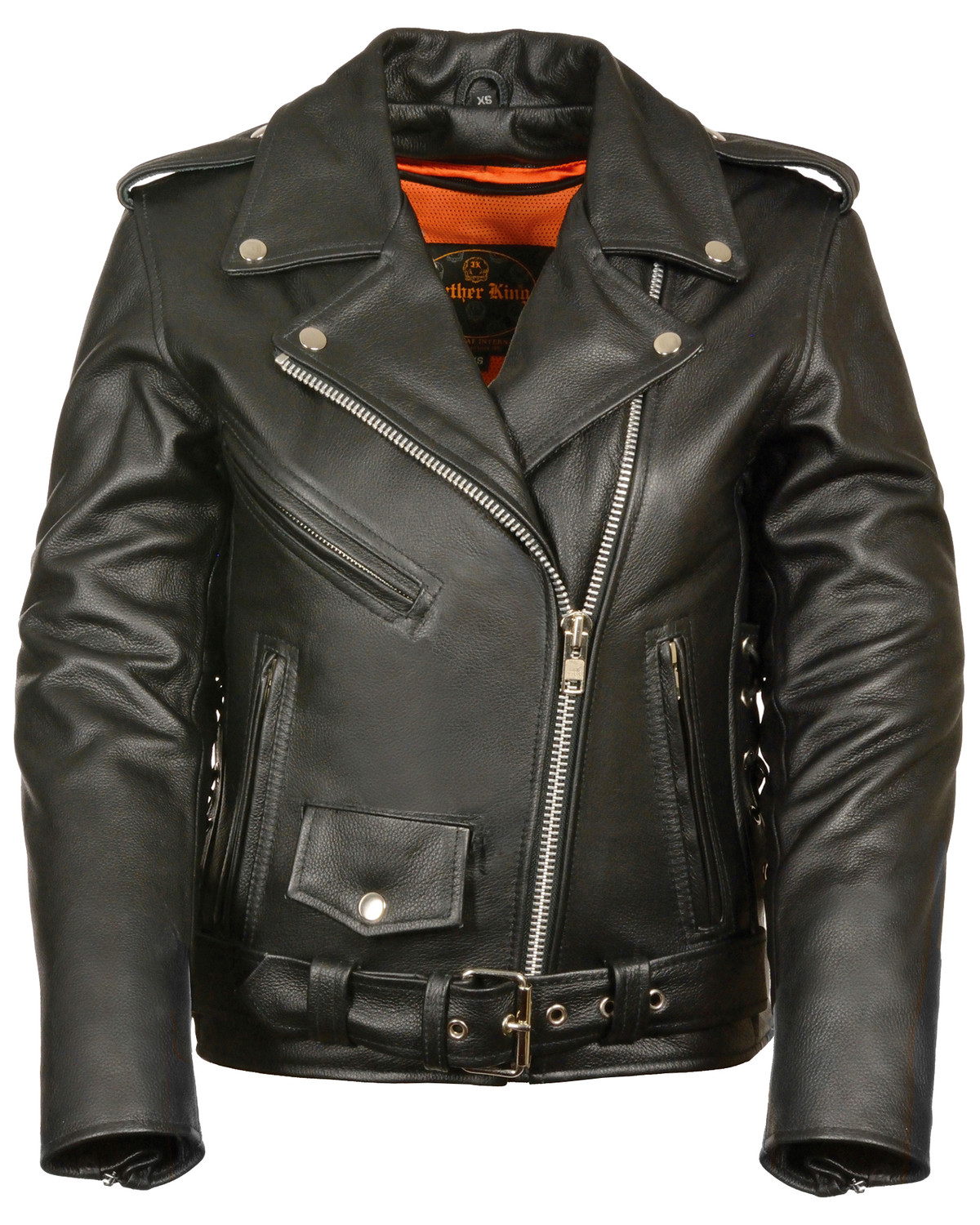 Milwaukee Leather Women's Full Length Side Lace Leather Motorcycle ...