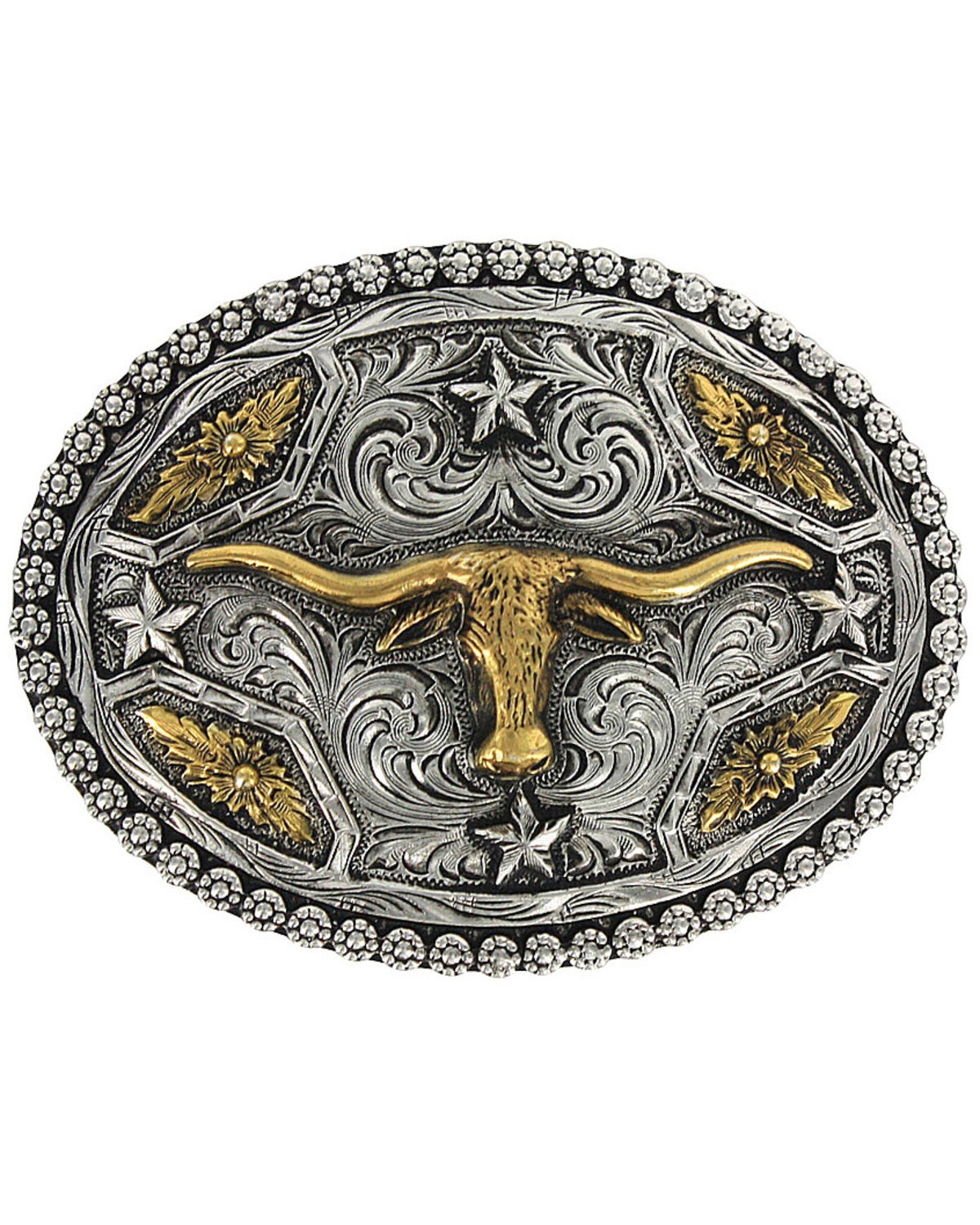Cody James Men's Oval Longhorn Belt Buckle Sheplers