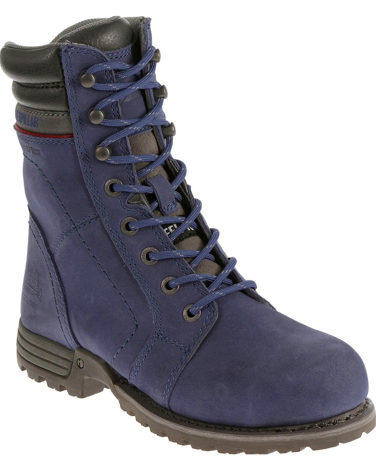 womens purple work boots