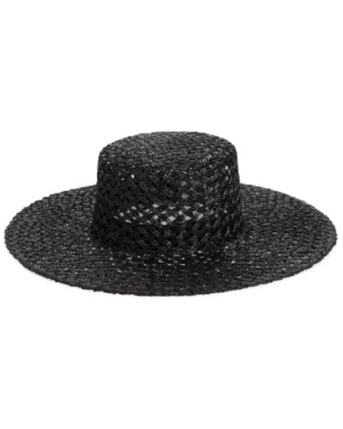 Lack of Color Women's Black Sunny Dip Western Straw Hat