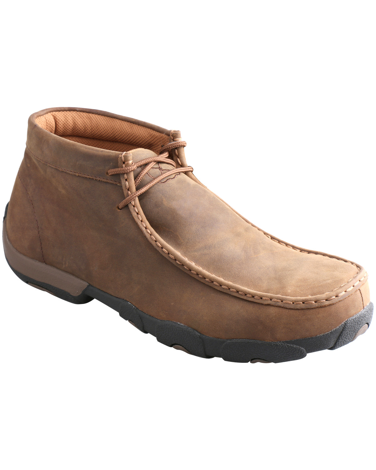 leather driving moc