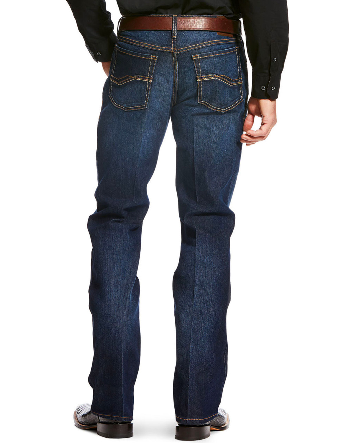 mens blue jeans with elastic waistband
