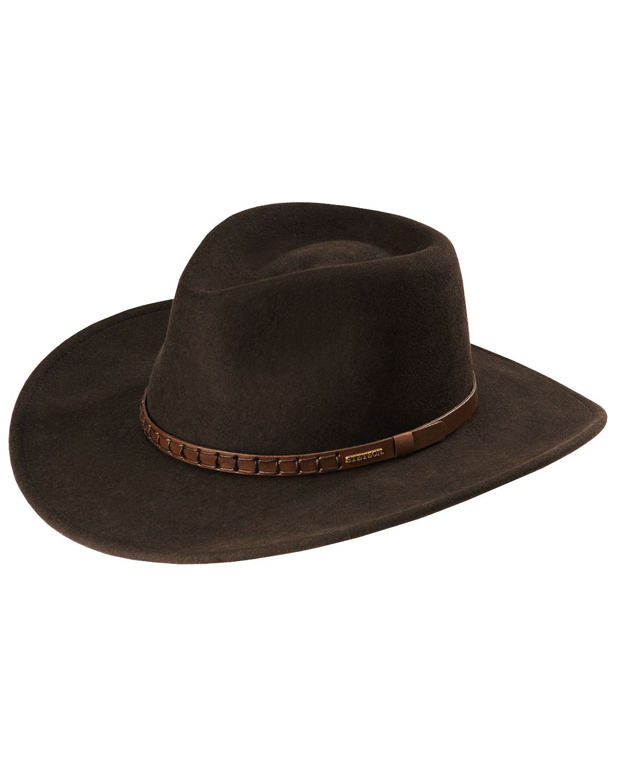 Twstgs-813008 Cordova Stetson Mens Sturgis Pinchfront Crushable Wool Felt Hat 